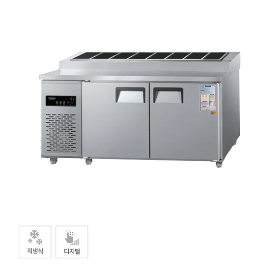 [그랜드우성] 직냉식 김밥 냉장고 370L (내부스텐) (36) CWSM-150RBT_내부스텐 (K)